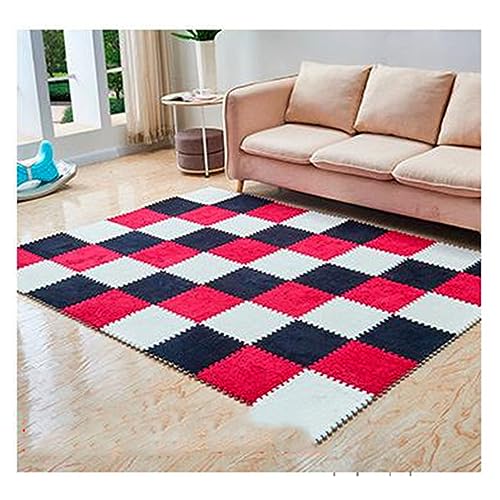 HGOuhKPlüsch-Puzzle-Schaum-Bodenmatte 24 Stück Plüsch-Klettermatte, ineinandergreifender EVA-Schaumteppich, Schneiden und Spleißen, geeignet for Spielbereich, Schlafzimmer Ineinandergreifende Teppichf HGOuhKPlüsch-Puzzle-Schaum-Bodenmatte 24 Stück Plüsch-Klettermatte, ineinandergreifender EVA-Schaumteppich, Schneiden und Spleißen, geeignet for Spielbereich, Schlafzimmer Ineinandergreifende Teppichf von HGOuhK