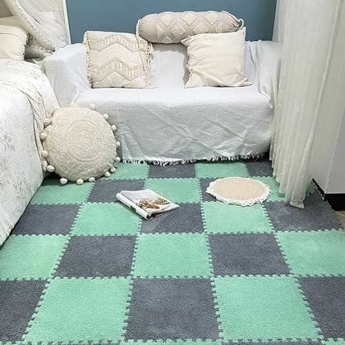 HGOuhKPlüsch-Puzzle-Schaum-Bodenmatte 36-teilige Schaumstoff-Puzzlematte, quadratischer ineinandergreifender Shaggy-Teppich, zuschneidbare Matte, rutschfeste ineinandergreifende Matte Ineinandergreife HGOuhKPlüsch-Puzzle-Schaum-Bodenmatte 36-teilige Schaumstoff-Puzzlematte, quadratischer ineinandergreifender Shaggy-Teppich, zuschneidbare Matte, rutschfeste ineinandergreifende Matte Ineinandergreife von HGOuhK