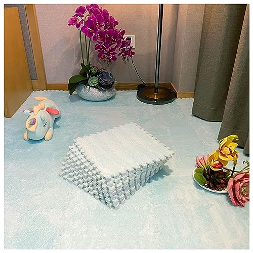 HGOuhKPlüsch-Puzzle-Schaum-Bodenmatte Quadratische ineinandergreifende Teppichfliesen, flauschige ineinandergreifende Schaumstoff-Fußmatten, rutschfeste Puzzle-Teppiche Ineinandergreifende Teppichflie HGOuhKPlüsch-Puzzle-Schaum-Bodenmatte Quadratische ineinandergreifende Teppichfliesen, flauschige ineinandergreifende Schaumstoff-Fußmatten, rutschfeste Puzzle-Teppiche Ineinandergreifende Teppichflie von HGOuhK