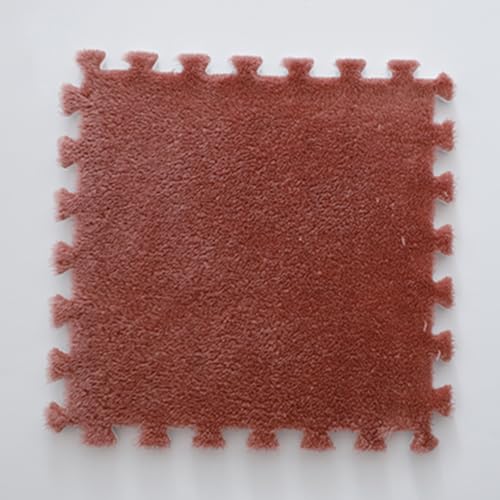 HGOuhKPlüsch-Puzzle-Schaum-Bodenmatte Quadratisches Plüschschaum-Bodenkissen, waschbar, ineinandergreifendes quadratisches Bodenkissen, weiche Plüsch-Puzzle-Teppiche Ineinandergreifende Teppichfliesen HGOuhKPlüsch-Puzzle-Schaum-Bodenmatte Quadratisches Plüschschaum-Bodenkissen, waschbar, ineinandergreifendes quadratisches Bodenkissen, weiche Plüsch-Puzzle-Teppiche Ineinandergreifende Teppichfliesen von HGOuhK