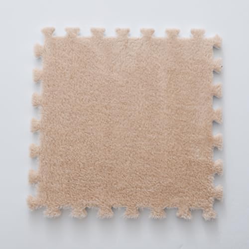 HGOuhKPlüsch-Puzzle-Schaum-Bodenmatte Quadratisches Plüschschaum-Bodenkissen, waschbar, ineinandergreifendes quadratisches Bodenkissen, weiche Plüsch-Puzzle-Teppiche Ineinandergreifende Teppichfliesen HGOuhKPlüsch-Puzzle-Schaum-Bodenmatte Quadratisches Plüschschaum-Bodenkissen, waschbar, ineinandergreifendes quadratisches Bodenkissen, weiche Plüsch-Puzzle-Teppiche Ineinandergreifende Teppichfliesen von HGOuhK