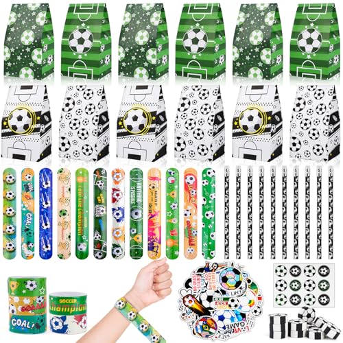 HGRGHH 98PCS Fußball Party Mitgebsel Kinder mit Fußball Mitgebsel, Armband, Bleistifte, Fußball Radiergummi, Fußball Sticker, für Kindergeburtstage, Fussball Geschenke Jungen, Fußball Deko Geburtstag HGRGHH 98PCS Fußball Party Mitgebsel Kinder mit Fußball Mitgebsel, Armband, Bleistifte, Fußball Radiergummi, Fußball Sticker, für Kindergeburtstage, Fussball Geschenke Jungen, Fußball Deko Geburtstag von HGRGHH