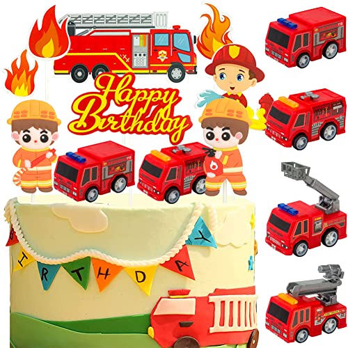 HGSHUO Feuerwehrauto Tortendeko Feuerwehrmann Kuchen Deko Geburtstag Feuerwehr Cake Topper Happy Birthday Torte Deko Kindergeburtstag Cupcake Topper Geburtstagsdeko Kuchendeko Auto HGSHUO Feuerwehrauto Tortendeko Feuerwehrmann Kuchen Deko Geburtstag Feuerwehr Cake Topper Happy Birthday Torte Deko Kindergeburtstag Cupcake Topper Geburtstagsdeko Kuchendeko Auto von HGSHUO