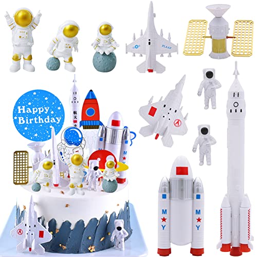 HGSHUO Tortendeko Astronauten Kuchen Deko Astronaut Figuren Geburtstag Kuchendeko Weltraum Cake Topper Happy Birthday Torte Deko Kindergeburtstag Kuchendekoration Geburtstagsparty 16 Stück HGSHUO Tortendeko Astronauten Kuchen Deko Astronaut Figuren Geburtstag Kuchendeko Weltraum Cake Topper Happy Birthday Torte Deko Kindergeburtstag Kuchendekoration Geburtstagsparty 16 Stück von HGSHUO