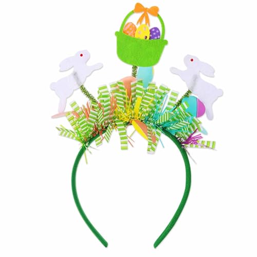 HGWOPGASD Hasenohren Stirnband Osterdekorationen Osterhasenohren Kaninchen Stirnband Geschenk für Erwachsene und Kinder A11 von HGWOPGASD