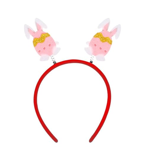 HGWOPGASD Hasenohren Stirnband Osterdekorationen Osterhasenohren Kaninchen Stirnband Geschenk für Erwachsene und Kinder A30 von HGWOPGASD