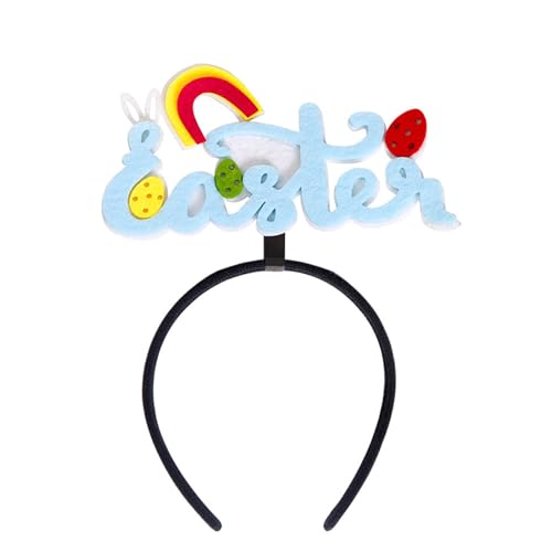 HGWOPGASD Hasenohren Stirnband Osterdekorationen Osterhasenohren Kaninchen Stirnband Geschenk für Erwachsene und Kinder A34 von HGWOPGASD