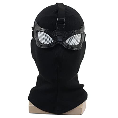 HGXLOWUA Black Spider Hero Maske Schwarze PU Kopfbedeckung Cosplay Kostüm Requisiten für Halloween HGXLOWUA Black Spider Hero Maske Schwarze PU Kopfbedeckung Cosplay Kostüm Requisiten für Halloween von HGXLOWUA