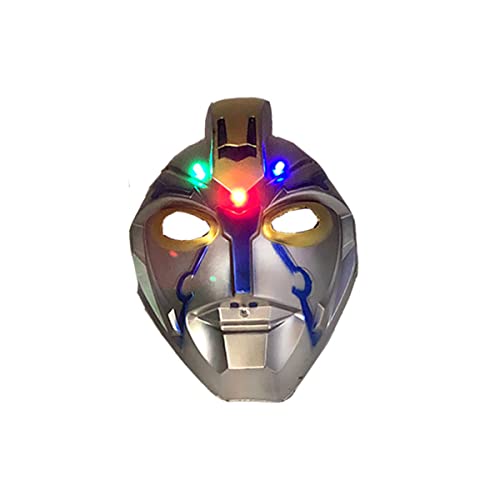 HGXLOWUA Blue Fire Altmans Maske Kunststoff Leuchtende Maske Kinder Cosplay Kostüm Requisiten für Halloween Party Gold HGXLOWUA Blue Fire Altmans Maske Kunststoff Leuchtende Maske Kinder Cosplay Kostüm Requisiten für Halloween Party Gold von HGXLOWUA