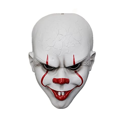 HGXLOWUA Clown Party Maske IT Pennywises Harz Vollgesicht Gruselmaske Cosplay Kostüm Requisiten für Halloween HGXLOWUA Clown Party Maske IT Pennywises Harz Vollgesicht Gruselmaske Cosplay Kostüm Requisiten für Halloween von HGXLOWUA