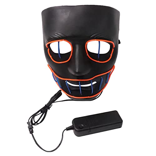 HGXLOWUA Geistermaske Vollgesichtsmaske LED Halloween Cosplay Kostüm Requisiten für Party HGXLOWUA Geistermaske Vollgesichtsmaske LED Halloween Cosplay Kostüm Requisiten für Party von HGXLOWUA