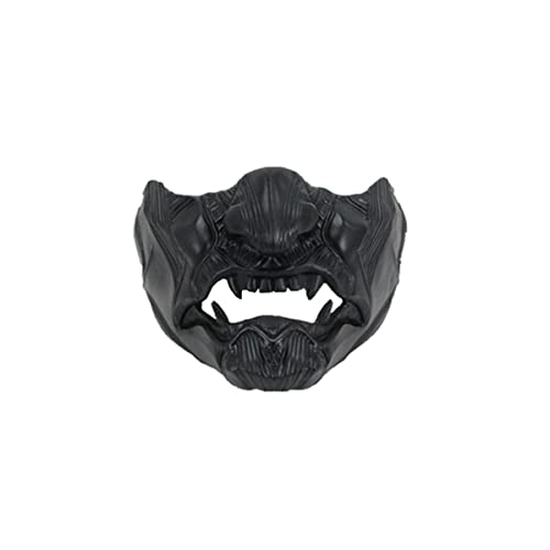 HGXLOWUA Ghosts of Tsushimas Maske Harz Fledermaus Halbgesichtsmaske Cosplay Kostüm Requisiten für Halloween Party von HGXLOWUA