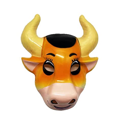 HGXLOWUA Gold Bull Maske Kunststoff Vollgesichtsmaske Cosplay Kostüm Requisiten für Halloween Party HGXLOWUA Gold Bull Maske Kunststoff Vollgesichtsmaske Cosplay Kostüm Requisiten für Halloween Party von HGXLOWUA