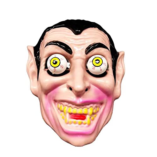 HGXLOWUA Gruselige Clown-Maske aus Kunststoff, Vollgesichtsmaske, Cosplay-Kostüm-Requisiten für Halloween-Party HGXLOWUA Gruselige Clown-Maske aus Kunststoff, Vollgesichtsmaske, Cosplay-Kostüm-Requisiten für Halloween-Party von HGXLOWUA
