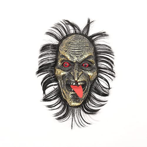 HGXLOWUA Hexenmaske Kunststoff Vollgesichtsmaske Cosplay Kostüm Requisiten für Halloween Party HGXLOWUA Hexenmaske Kunststoff Vollgesichtsmaske Cosplay Kostüm Requisiten für Halloween Party von HGXLOWUA
