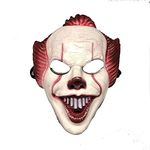 HGXLOWUA It Pennywises Clown Maske Party Kunststoff Vollgesichtsmaske Cosplay Kostüm Requisiten für Halloween HGXLOWUA It Pennywises Clown Maske Party Kunststoff Vollgesichtsmaske Cosplay Kostüm Requisiten für Halloween von HGXLOWUA