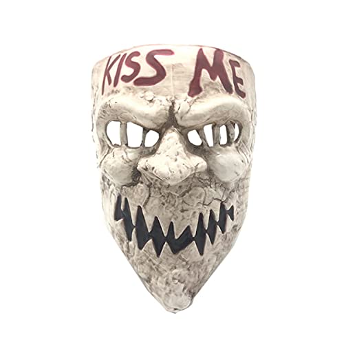 HGXLOWUA Kiss Me Maske Kunststoff Vollgesichtsmaske Gruselige Cosplay Kostüm Requisiten für Halloween Party HGXLOWUA Kiss Me Maske Kunststoff Vollgesichtsmaske Gruselige Cosplay Kostüm Requisiten für Halloween Party von HGXLOWUA