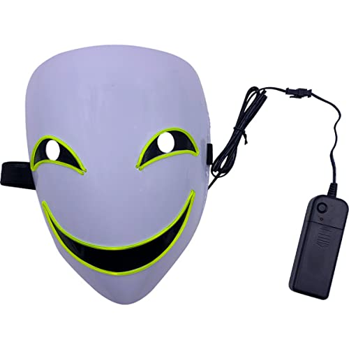 HGXLOWUA LED Jay Hickman Gesichtsmaske Skelett Gruselmaske Cosplay Kostüm Requisiten für Halloween Party HGXLOWUA LED Jay Hickman Gesichtsmaske Skelett Gruselmaske Cosplay Kostüm Requisiten für Halloween Party von HGXLOWUA