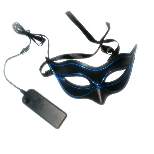 HGXLOWUA Leuchtende Fuchsmaske Halbgesicht Schwarze Maske Cosplay Kostüm Requisiten für Halloween Party HGXLOWUA Leuchtende Fuchsmaske Halbgesicht Schwarze Maske Cosplay Kostüm Requisiten für Halloween Party von HGXLOWUA