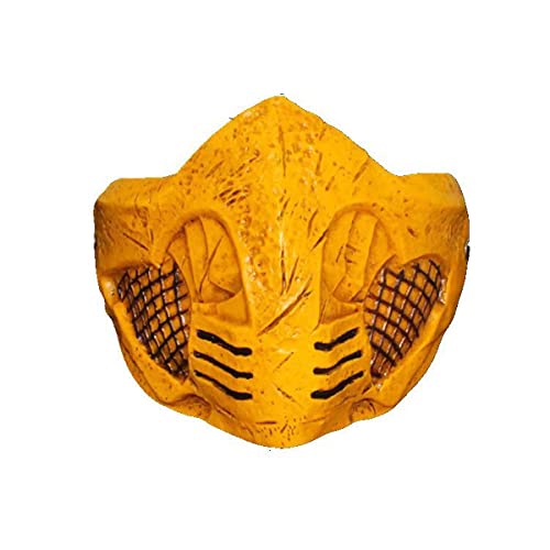HGXLOWUA Mortals Kombats Maske Harz Halbgesichtsmaske Cosplay Kostüm Requisiten für Halloween Party HGXLOWUA Mortals Kombats Maske Harz Halbgesichtsmaske Cosplay Kostüm Requisiten für Halloween Party von HGXLOWUA