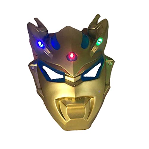 HGXLOWUA PVC leuchtende Maske Ultramans Zero Maske Kinder Cosplay Kostüm Requisiten für Halloween Party Gold HGXLOWUA PVC leuchtende Maske Ultramans Zero Maske Kinder Cosplay Kostüm Requisiten für Halloween Party Gold von HGXLOWUA