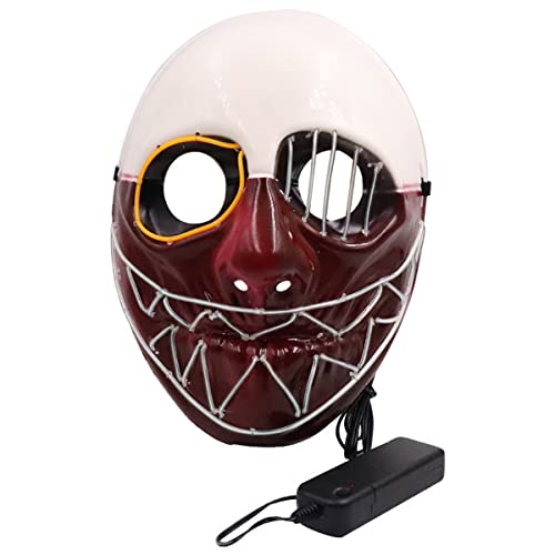 HGXLOWUA Paydays 2 Maske LED Vollgesichtsmaske Cosplay Kostüm Requisiten für Halloween Party HGXLOWUA Paydays 2 Maske LED Vollgesichtsmaske Cosplay Kostüm Requisiten für Halloween Party von HGXLOWUA