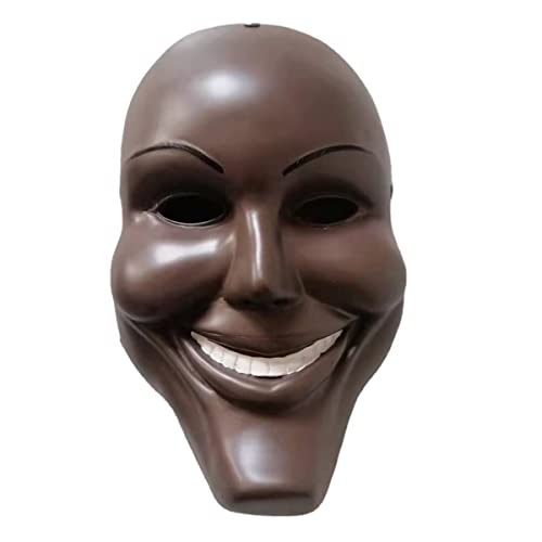 HGXLOWUA Purgess Maske Harz Lächeln Vollgesichtsmaske Cosplay Kostüm Requisiten für Halloween Party von HGXLOWUA