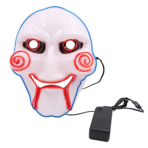 HGXLOWUA Saw Mask Full Face Mask Luminous Halloween Cosplay Costume Props for Party HGXLOWUA Saw Mask Full Face Mask Luminous Halloween Cosplay Costume Props for Party von HGXLOWUA