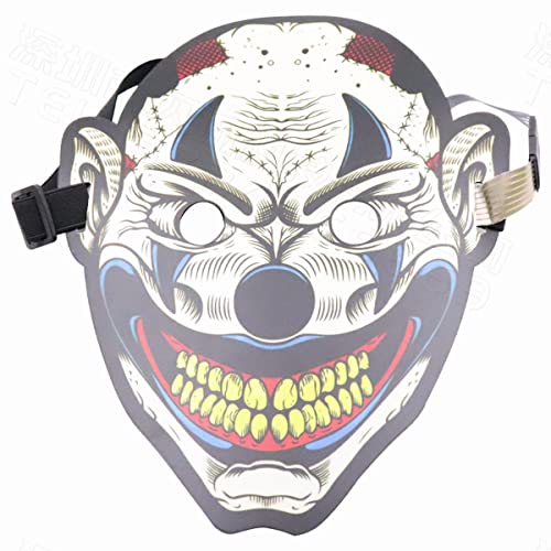 HGXLOWUA Sound Control Mask Jokers LED Mask Halloween Cosplay Costume Props for Party HGXLOWUA Sound Control Mask Jokers LED Mask Halloween Cosplay Costume Props for Party von HGXLOWUA