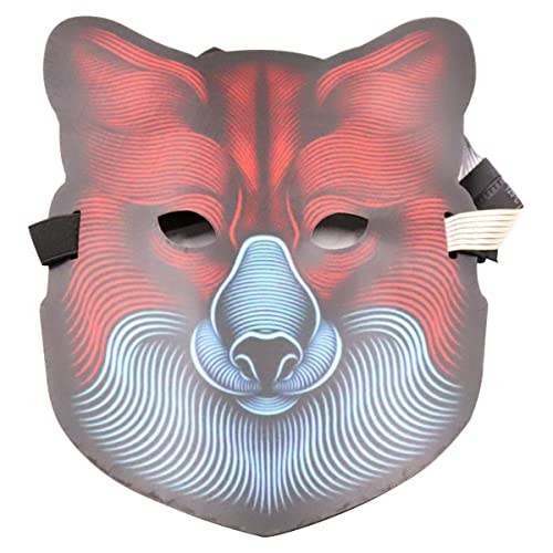 HGXLOWUA Sound Control Mask Luminous Animal Mask Cosplay Costume Props for Halloween Party HGXLOWUA Sound Control Mask Luminous Animal Mask Cosplay Costume Props for Halloween Party von HGXLOWUA