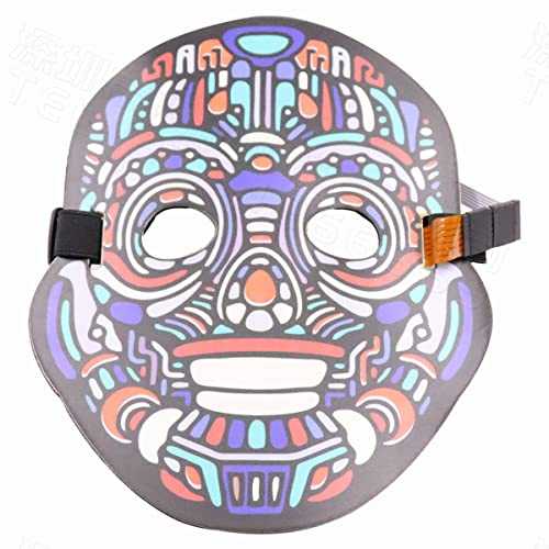 HGXLOWUA Sound Control Mask Luminous Party Mask Cosplay Costume Props for Halloween Holiday HGXLOWUA Sound Control Mask Luminous Party Mask Cosplay Costume Props for Halloween Holiday von HGXLOWUA