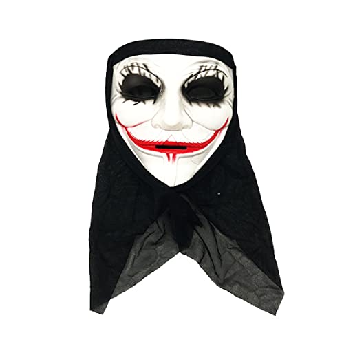 HGXLOWUA V Maske Kunststoff Vollgesichtsmaske Gruselige Cosplay Kostüm Requisiten für Halloween Party von HGXLOWUA