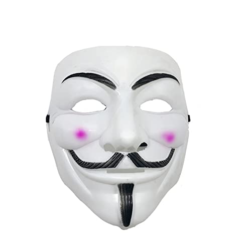 HGXLOWUA V for Vendettas Maske Kunststoff Vollgesichtsmaske Cosplay Kostüm Requisiten für Halloween Party HGXLOWUA V for Vendettas Maske Kunststoff Vollgesichtsmaske Cosplay Kostüm Requisiten für Halloween Party von HGXLOWUA