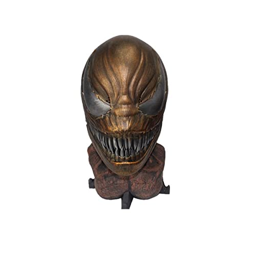 HGXLOWUA Venoms Maske Gruselige Vollgesichtskopfbedeckung Harz Cosplay Kostüm Requisiten für Halloween Party HGXLOWUA Venoms Maske Gruselige Vollgesichtskopfbedeckung Harz Cosplay Kostüm Requisiten für Halloween Party von HGXLOWUA