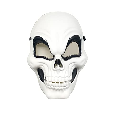 HGXLOWUA Weiße Skelettmaske, gruselige Vollgesichtsmaske für Kinder, Cosplay, Kostüm-Requisiten für Halloween-Party HGXLOWUA Weiße Skelettmaske, gruselige Vollgesichtsmaske für Kinder, Cosplay, Kostüm-Requisiten für Halloween-Party von HGXLOWUA