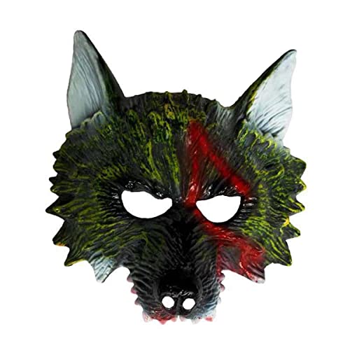 HGXLOWUA Wolf Maske PVC Vollgesichtsmaske Cosplay Kostüm Requisiten für Halloween Party Show HGXLOWUA Wolf Maske PVC Vollgesichtsmaske Cosplay Kostüm Requisiten für Halloween Party Show von HGXLOWUA