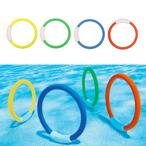 HGZHNAT Kinderpool Tauchspielzeug Bunte Ringe Set Aus 4 Tauchringen Schnorcheln Spielzeug Für Strand Und Resort Adventure Water Activity Spaß HGZHNAT Kinderpool Tauchspielzeug Bunte Ringe Set Aus 4 Tauchringen Schnorcheln Spielzeug Für Strand Und Resort Adventure Water Activity Spaß von HGZHNAT