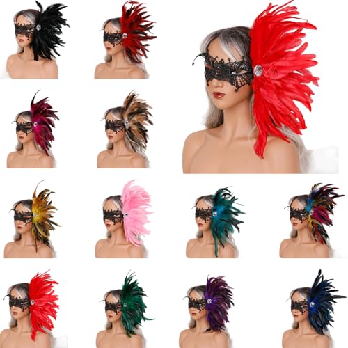 HGZHNAT Maskeraden Maske Für Frauen Gefiederte Strasssteine Venezianer Party Abend Prom Ball Halloween Cosplay Kostüme Mardi Gras Kostümzubehör Für Männer Erwachsene Frauen HGZHNAT Maskeraden Maske Für Frauen Gefiederte Strasssteine Venezianer Party Abend Prom Ball Halloween Cosplay Kostüme Mardi Gras Kostümzubehör Für Männer Erwachsene Frauen von HGZHNAT