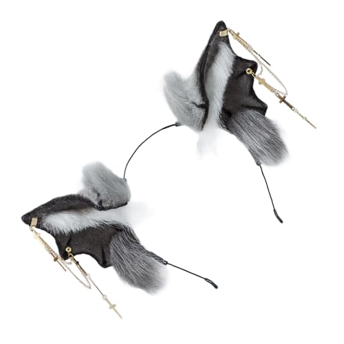 HGZHNAT Thematisches Event Kopfbedeckung Blutsauger Bats Headbohrer Einzigartige Festival Stirnbänder Für Anime Themen Event Make Up Schöne Fledermaus Ohr Hair Clip von HGZHNAT