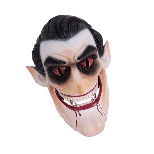 HGZHNAT Vampire Vampire Kostüm Kopfbedeckung Für Erwachsene Mit Weichem Futter Leichter Design Für Bühnenaufführungen Maske Erwachsene HGZHNAT Vampire Vampire Kostüm Kopfbedeckung Für Erwachsene Mit Weichem Futter Leichter Design Für Bühnenaufführungen Maske Erwachsene von HGZHNAT
