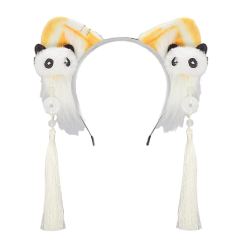 HGZHNAT Verstellbare Pelzige Katzen Ohr Stirnband Für Anime Cosplay Soft Plüsch Haaraccessoire Kostüm Hairpeice Mode Kopfbedeck von HGZHNAT