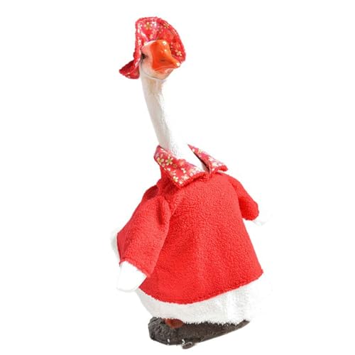 Weihnachtsdekorationsgänse Kleidungsstück, Gartenoutfit Für Gänse, Partyoutfit Figur, Mit Huts Baumwollfestival Outfit, Verandas Rasenstatue Display Accessoire Holiday Outfit von HGZHNAT