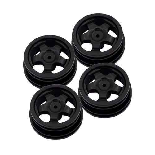 4 stücke RC Metall Hub Felge Kompatibel Mit MN78 MN-78 MN 78 1/12 Ersatz(Black) von HGtAeW