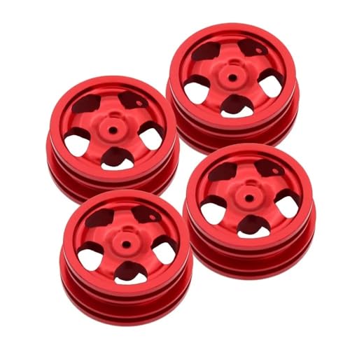 4 stücke RC Metall Hub Felge Kompatibel Mit MN78 MN-78 MN 78 1/12 Ersatz(Red) von HGtAeW