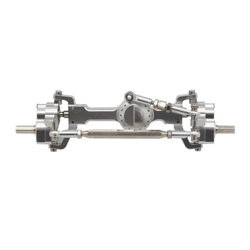 HGtAeW Aluminium Vorder- Und Hintertürwelle CNC Eloxiert Remote Welle Kompatibel Mit 1/12 MN MN99S MN98 D91 D99 D99S MN90(Silver Front) von HGtAeW