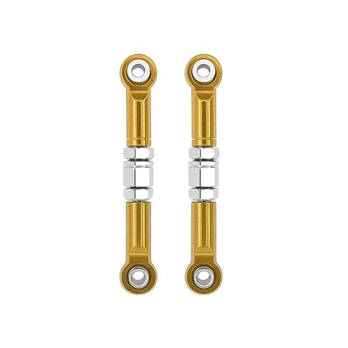 HGtAeW Geeignet for 2 Stück Front Steering Rod Metall Steering Link H16 16207 16208 16209 16210 1/16 Remote(Yellow) von HGtAeW