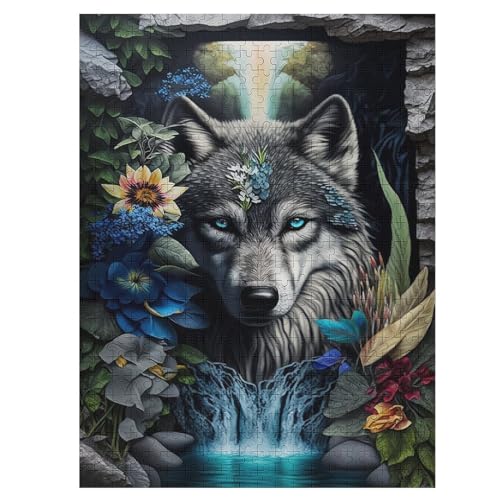 500 Teile Puzzle Für Erwachsene, Wolf im Mandala -Puzzles, Kinder HolzPuzzle, Kreatives Puzzle, Geschenk Für Freunde Und Familie 55×41cm 500 Teile Puzzle Für Erwachsene, Wolf im Mandala -Puzzles, Kinder HolzPuzzle, Kreatives Puzzle, Geschenk Für Freunde Und Familie 55×41cm von HHCXX