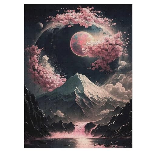 500-teiliges Puzzle Für Erwachsene, Kirschbaumkunst Japan Holzpuzzle, Gehirn-Herausforderung,Puzzles Spielzeugspiel 55×41cm 500-teiliges Puzzle Für Erwachsene, Kirschbaumkunst Japan Holzpuzzle, Gehirn-Herausforderung,Puzzles Spielzeugspiel 55×41cm von HHCXX
