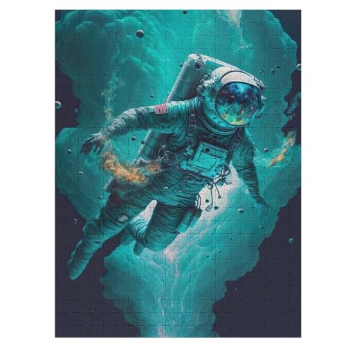 Astronaut Holzpuzzle 500 Teile,Puzzles Für Erwachsene, Impossible Puzzle, Kinder Legespiel 55×41cm Astronaut Holzpuzzle 500 Teile,Puzzles Für Erwachsene, Impossible Puzzle, Kinder Legespiel 55×41cm von HHCXX