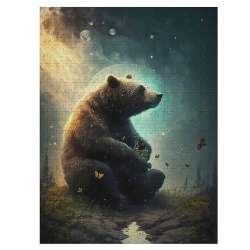 Bär 500 Teile Premium-Puzzles Für Erwachsene Kinder- Holzpuzzles Spaß Und Lernspiele - Perfekte Puzzle-Geschenke 55×41cm Bär 500 Teile Premium-Puzzles Für Erwachsene Kinder- Holzpuzzles Spaß Und Lernspiele - Perfekte Puzzle-Geschenke 55×41cm von HHCXX